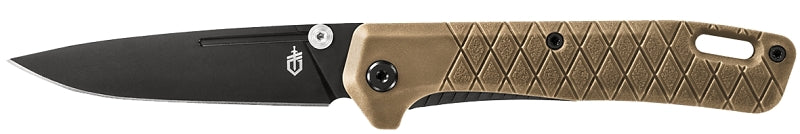 GERBER Gerber 31-004068 Folding Knife, 3.1 in L Blade, Stainless Steel Blade, 1-Blade, Textured Handle, Coyote Brown Handle SPORTS & RECREATION GERBER