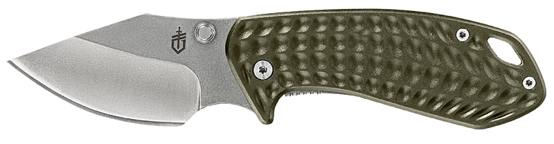 GERBER Gerber 31-003513N Folding Knife, Steel Blade, Aluminum Handle