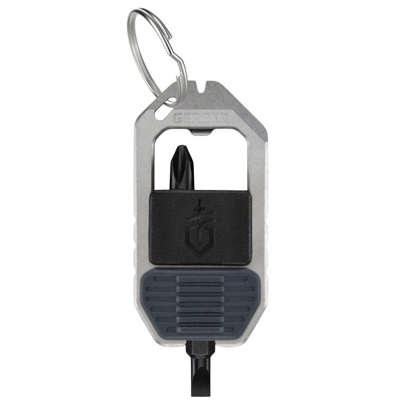 FISKARS Gerber 1074049 Driver Keychain Multi-Tool, 5-Function, Stainless Steel, Stonewash, Urban Blue