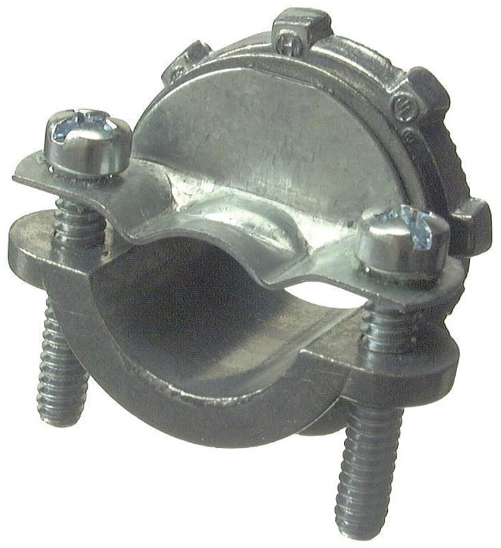 HALEX Halex 20512 Clamp Connector, 3/4 in, 1-13/32 in L, Zinc, 5/BAG
