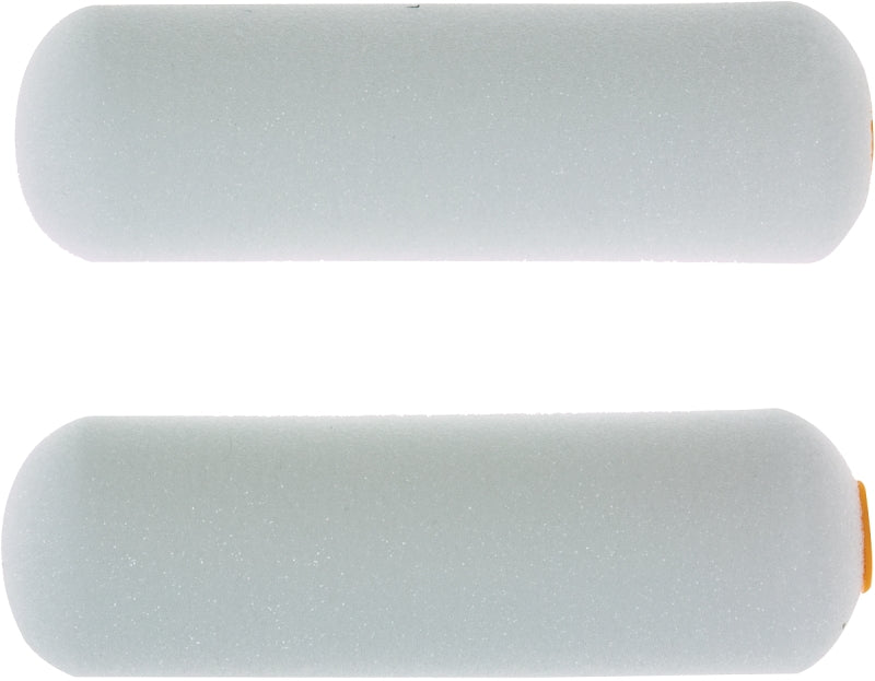 LINZER Linzer MR200-2 Roller Cover, White, 1/4 in Thick Nap, 4 in L, Foam Cover, 2PK PAINT LINZER