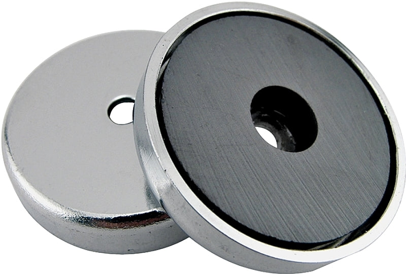 MASTER MAGNETICS Magnet Source 07217 Round Base Magnet, Ceramic, 0.866 in ID x 2.04 in OD Dia, 0.303 in H HOUSEWARES MASTER MAGNETICS