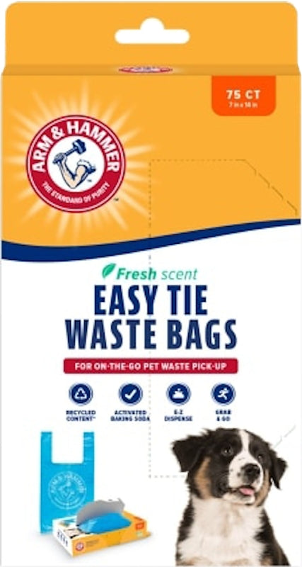 ARM AND HAMMER Arm & Hammer 71041 Disposable Waste Bag, Plastic, Blue
