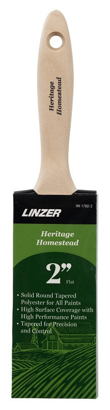LINZER PRODUCTS Linzer HH1760-2 Varnish/Wall Brush, 2 in W, 2-1/2 in L Bristle, Polyester Bristle PAINT LINZER PRODUCTS
