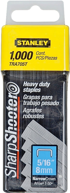 STANLEY STANLEY TRA705T Staple, For: TR100, TR200, TRE500 Series, PHT150, PHT250, Arrow T-50 Staplers, 27/64 in W Crown, 24 ga HARDWARE & FARM SUPPLIES STANLEY