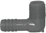 BOSHART INDUSTRIES Boshart UPPME-05 Combination Pipe Elbow, 1/2 in, MPT x Insert, 90 deg Angle, Polypropylene, Gray
