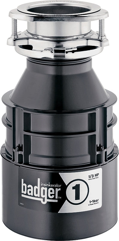 INSINKERATOR InSinkErator 76039H Garbage Disposal, 26 oz Grinding Chamber, 0.33 hp Motor, 120 V, Steel, 1 Year Warranty PLUMBING, HEATING & VENTILATION INSINKERATOR