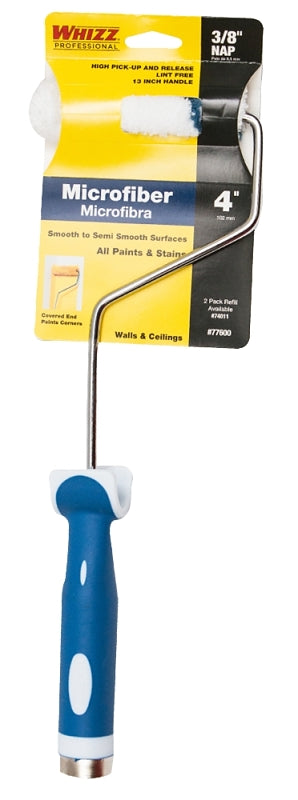 WHIZZ Whizz 77600 Mini Roller, 3/8 in Nap, Microfiber Roller, Soft Touch Handle
