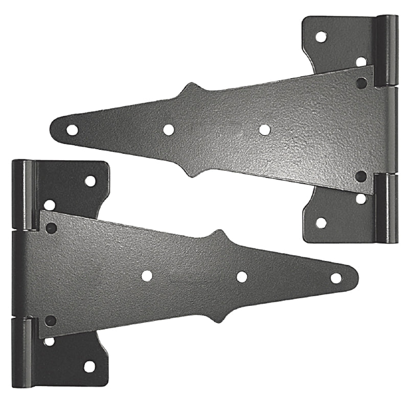 NUVO IRON Nuvo Iron TH8BLK/B Tee Hinge, Galvanized Steel, Black, Powder-Coated Satin, Surface HARDWARE & FARM SUPPLIES NUVO IRON