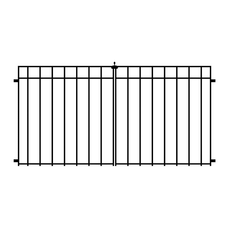 NUVO IRON Nuvo Iron CDGQF1 Coral Double Gate, 34 in W Gate, 34 in H Gate HARDWARE & FARM SUPPLIES NUVO IRON