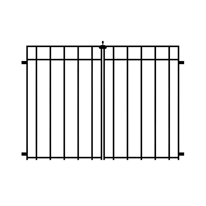 NUVO IRON Nuvo Iron CDGQF2 Coral Double Gate, 24 in W Gate, 34 in H Gate HARDWARE & FARM SUPPLIES NUVO IRON