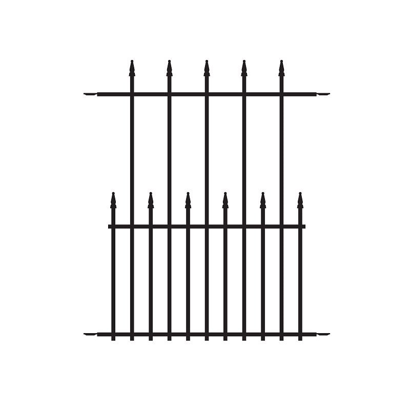 NUVO IRON Nuvo Iron TEQF1 Tiger Eye Double Panel, 29 in H, Metal, Black HARDWARE & FARM SUPPLIES NUVO IRON