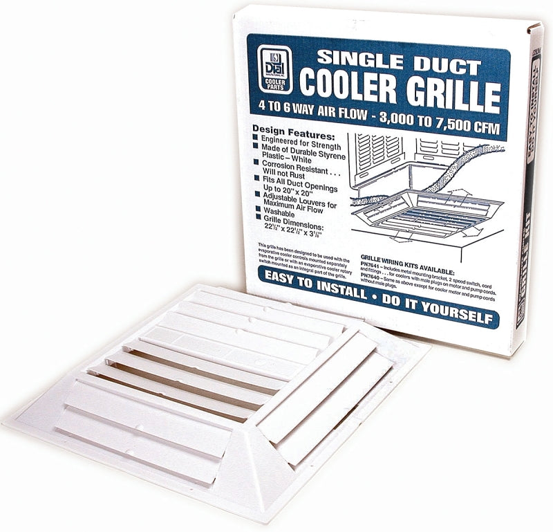 DIAL Dial 7637 Ceiling Grille, 6-Way, Plastic, White, For: 4500/6500 cfm Evaporative Cooler Purge Systems APPLIANCES & ELECTRONICS DIAL