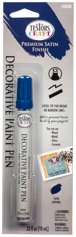 TESTORS Testors 215155 Paint Pen, Decorative, Chisel Lead/Tip PAINT TESTORS