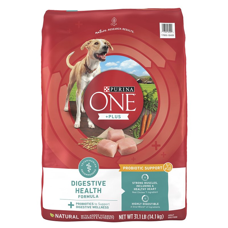 PURINA ONE Tidy Cats ONE +Plus 18409 Dog Food, All Sizes Breed, Diced, Dried, Kibble, 31.1 lb Bag PET & WILDLIFE SUPPLIES PURINA ONE