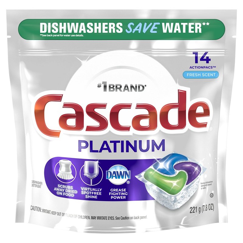 CASCADE Cascade Platinum 80704 Dishwasher Detergent, Fresh CLEANING & JANITORIAL SUPPLIES CASCADE