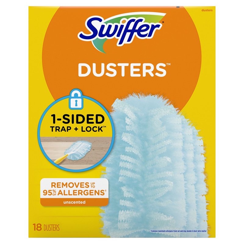 SWIFFER Swiffer 99036 Refill Duster, 6 in Head, Microfiber Head, Light Blue CLEANING & JANITORIAL SUPPLIES SWIFFER