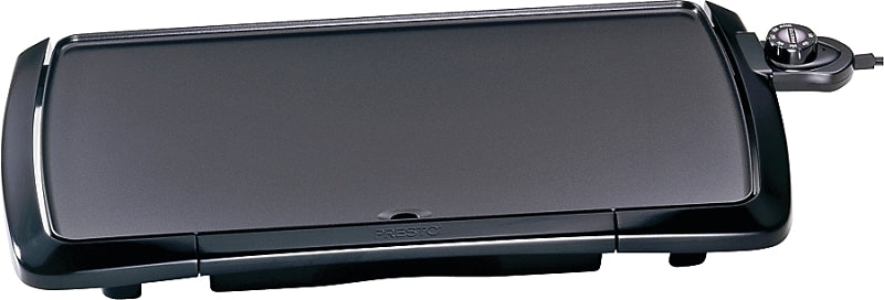 NATIONAL PRESTO Presto 07030 Electric Griddle, 10-1/2 in W Cooking Surface, 20 in D Cooking Surface, 1500 W, Automatic Control, Black APPLIANCES & ELECTRONICS NATIONAL PRESTO