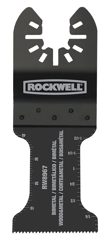 ROCKWELL Rockwell RW8967 Oscillating Saw Blade, Bi-Metal, 1-3/8 in W