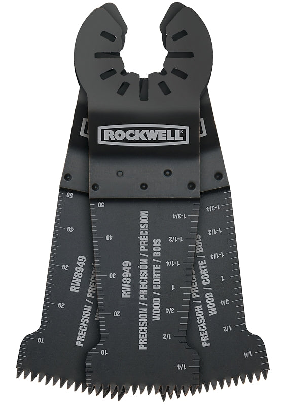 ROCKWELL Rockwell RW8967.3 Oscillating Saw Blade, 1-3/8 in W, Bi-Metal