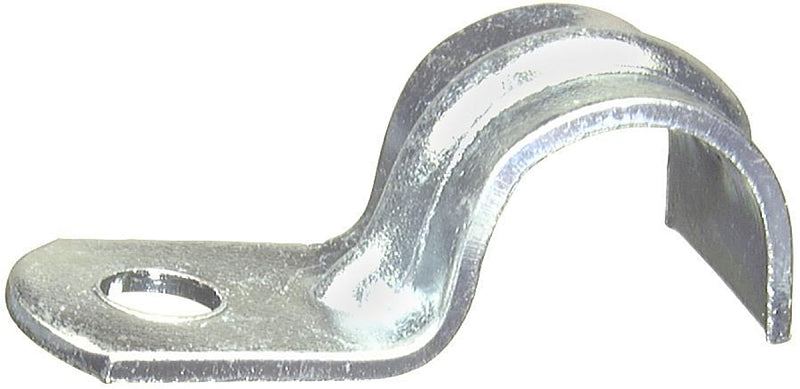 HALEX Halex 26211 1-Hole Flex AC/BX Strap, 3/8 in, Steel, Galvanized, 10/BAG ELECTRICAL HALEX
