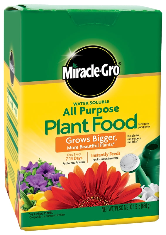 MIRACLE-GRO Miracle-Gro 2001123 Plant Food, 1.5 lb, Solid, 24-8-16 N-P-K Ratio