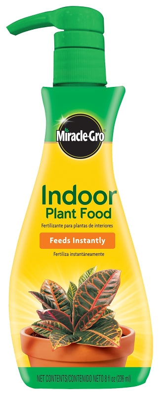 MIRACLE-GRO Miracle-Gro 1000551 Indoor Plant Food, 8 oz Bottle, Liquid, 1-1-1 N-P-K Ratio