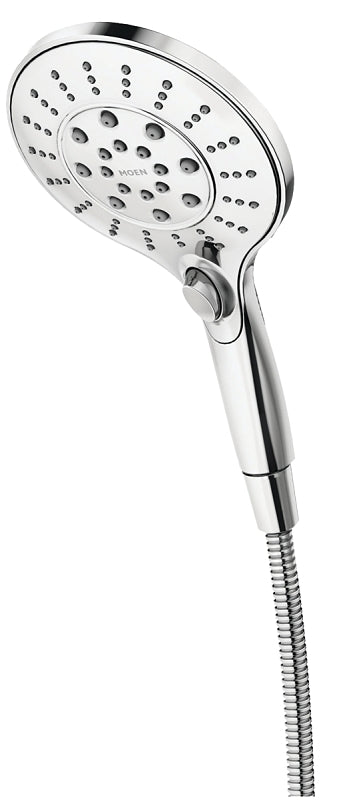 MOEN Moen Engage Series 26112EP Hand Shower, 1/2 in Connection, 1.75 gpm, 6-Spray Function, Plastic, Chrome, 60 in L Hose