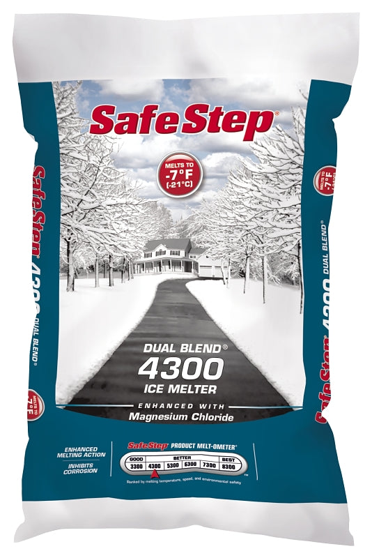 SAFE STEP Safe Step Dual Blend 51051 Ice Melter, Crystalline Solid, White, 50 lb Bag