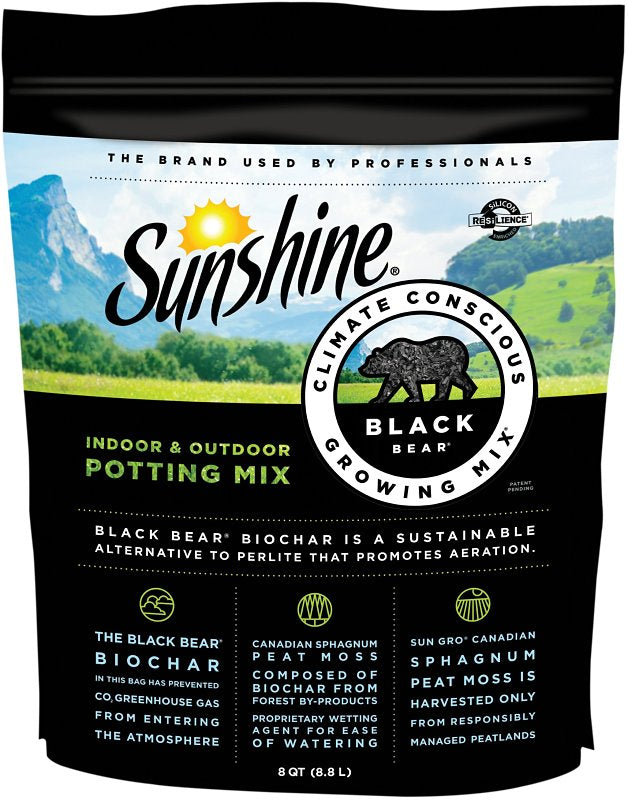 BLACK BEAR Sunshine Black Bear Series 132115.Q08P Potting Mix, 8 qt