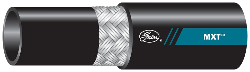 GATES Gates MXT 70289 Wire Braid Hose, 0.945 in OD, 5/8 in ID, 220 ft L, 3625 psi Pressure, Synthetic Rubber, Black