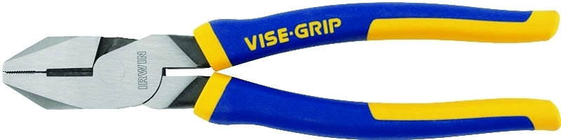 IRWIN Irwin 2078209 Lineman's Pliers, 9-1/2 in OAL, Cushion Grip Handle, 1-1/4 in W Jaw, 1-9/16 in L Jaw