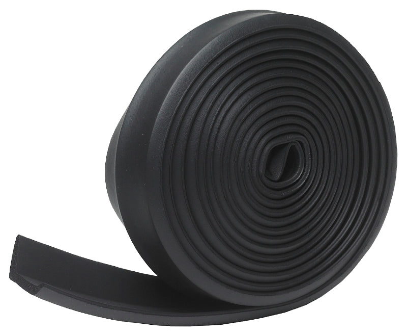 FROST KING Frost King G16H Garage Door Bottom Kit, 2-1/4 in W, 16 ft L, Rubber, Black