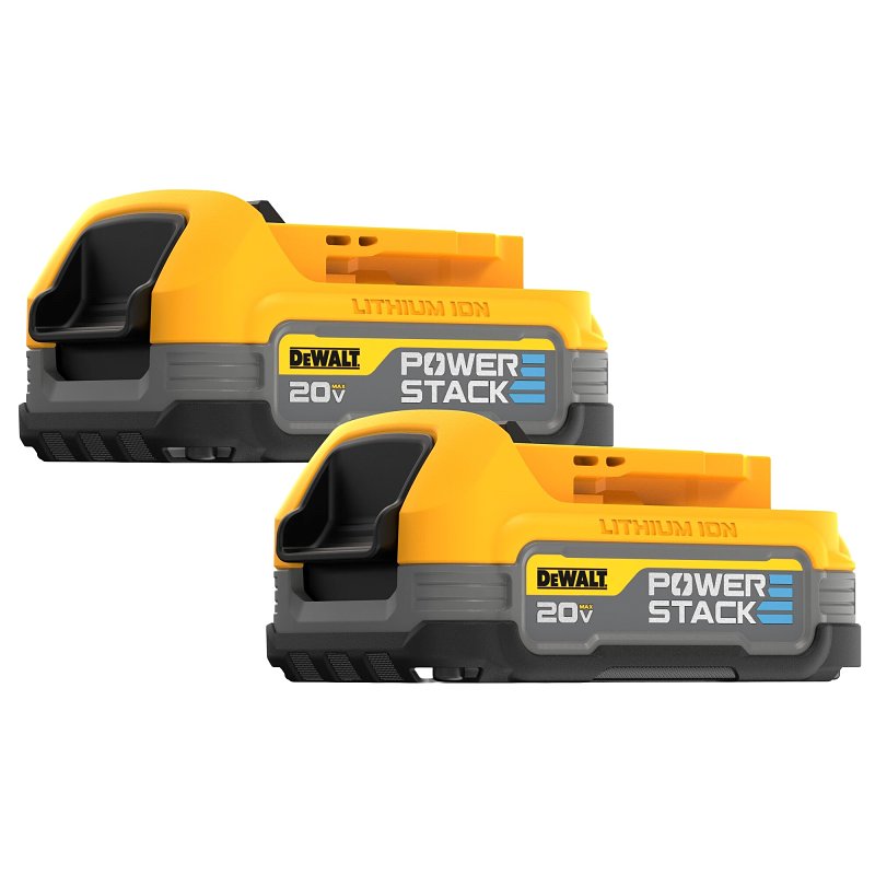 DEWALT DEWALT POWERSTACK Series DCBP034-2 Compact Battery, 20 V Battery, 1.7 Ah, 2/PK