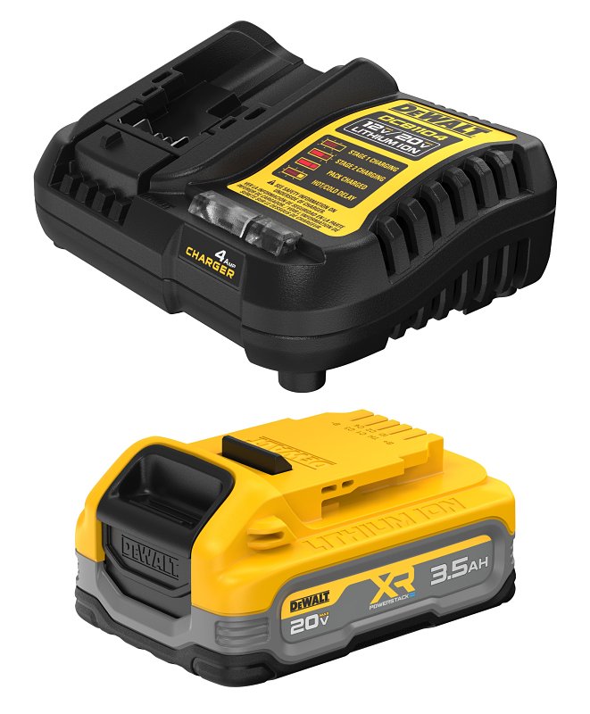 DEWALT DEWALT XR POWERSTACK Series DCBP320C Battery Starter Kit, 20 V Battery, 3.5 Ah TOOLS DEWALT