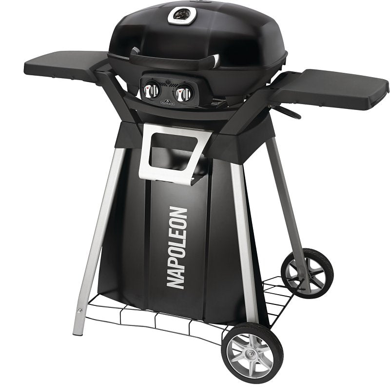 NAPOLEON GRILLS, WOLF S Napoleon TravelQ Series PRO285-STAND Grill Cart, 20-3/4 in OAL, 31-1/4 in OAW, 28 in OAH, Steel/Plastic, Black OUTDOOR LIVING & POWER EQUIPMENT NAPOLEON GRILLS, WOLF S