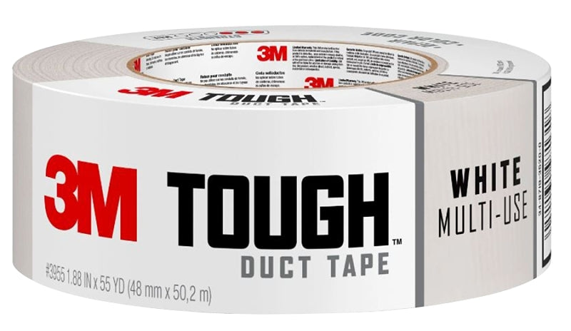 3M 3M 3955-WH Duct Tape, 60 yd L, 1.88 in W, White