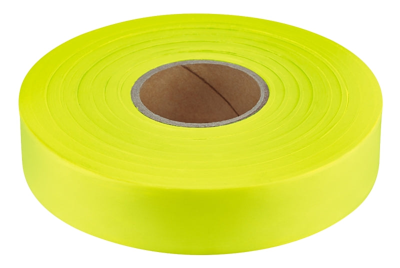 EMPIRE Empire 77-064 Flagging Tape, 600 ft L, 1 in W, Yellow, Plastic