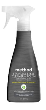 METHOD method Steel For Real 84 Stainless Steel Polish, 12 oz Spray Bottle, Apple Orchard CLEANING & JANITORIAL SUPPLIES METHOD