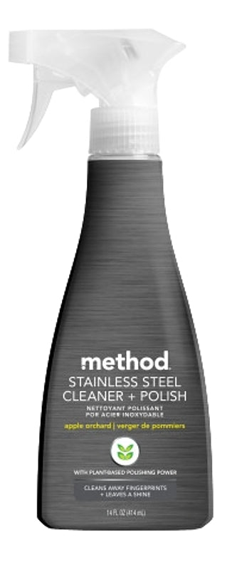 METHOD method Steel For Real 84 Stainless Steel Polish, 12 oz Spray Bottle, Apple Orchard CLEANING & JANITORIAL SUPPLIES METHOD
