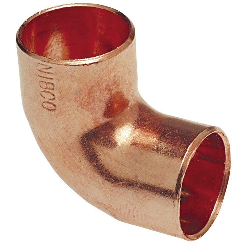 NIBCO INC. Elkhart Products 10180008 Pipe Elbow, 3/4 in, Sweat, 90 deg Angle, Copper