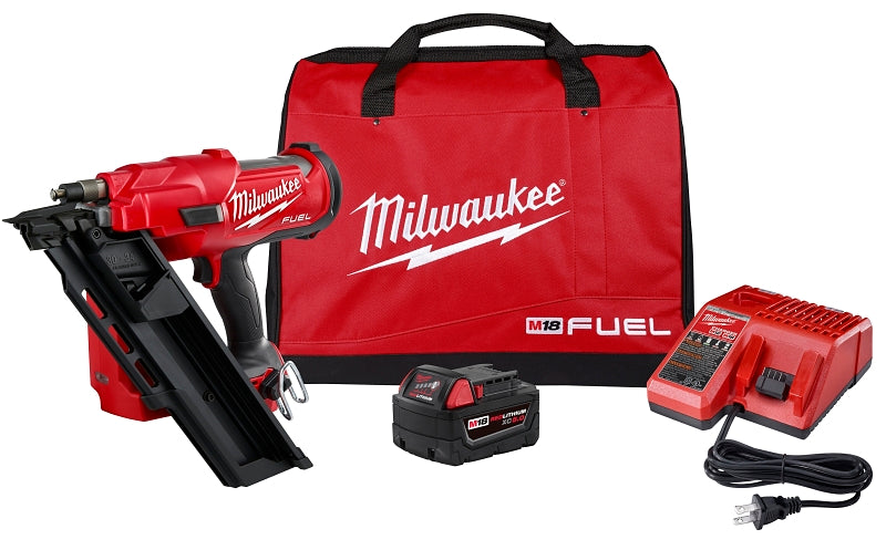 MILWAUKEE Milwaukee 2745-21 Framing Nailer Kit, Battery Included, 18 V, 5 Ah, 43 Nails Magazine, 30 to 34 deg Collation