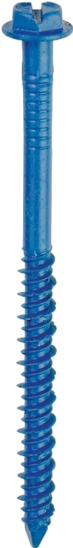 TAPCON Tapcon 24325 Screw Anchor, 2-1/4 in L, Hex Drive, Steel, Climaseal, 75/PK