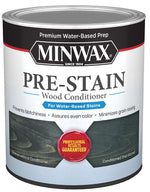 MINWAX Minwax 61851 Pre-Stain Wood Conditioner, 100 to 125 sq-ft Coverage Area, Water Base, Clear, Liquid, 1 qt Can PAINT MINWAX