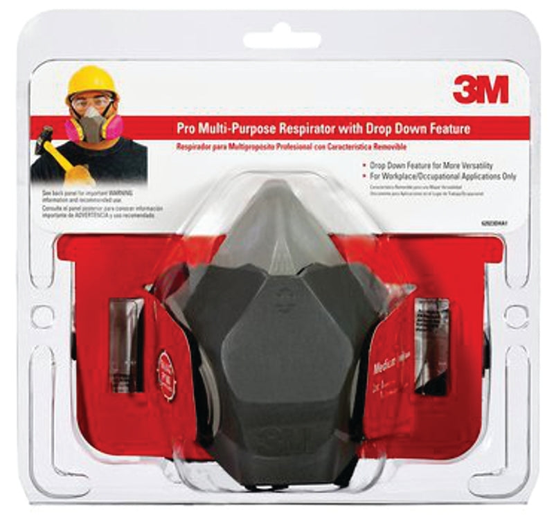 3M 3M 65021HA1-C Valved Household Respirator, M Mask, Dual Cartridge, Multi-Color