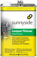 SUNNYSIDE Sunnyside 477G1 Lacquer Thinner, Liquid, Acetic, Clear, 1 gal, Can