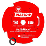 DIABLO Diablo D0604TSH Track Saw Blade, 6-1/2 in Dia, 20 mm Arbor, 4-Teeth, Polycrystalline Diamond Cutting Edge TOOLS DIABLO