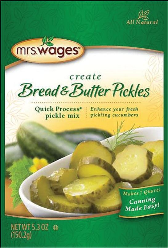MRS. WAGES Mrs. Wages W620-J7425 Bread and Butter Pickle Mix, 5.3 oz Pouch HOUSEWARES MRS. WAGES