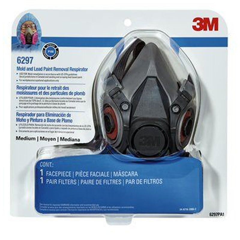 3M 3M 6000 Series 6297PA1-A-NA Particle Respirator, M Mask