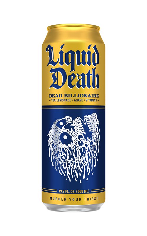 LIQUID DEATH Liquid Death 1700635 Iced Tea, Dead Billionaire, 19.2 oz Can APPLIANCES & ELECTRONICS LIQUID DEATH